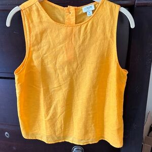 J. Crew sleeveless linen top small